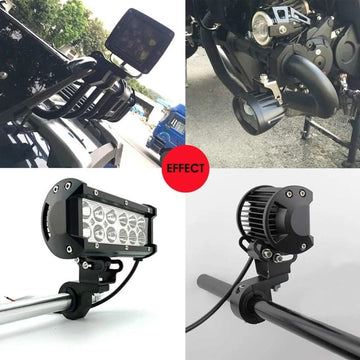 Handlebar Aluminum Light Mount (1 Piece) | Universal Motorcycle & Bike Bracket