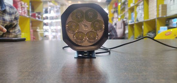 Square 2.5" 6-LED Projector Light | Universal Motorcycle, Car & Jeep Fog Lamp