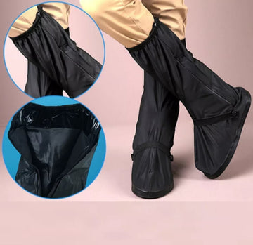 Long Waterproof Rain Boot Covers – Reusable, Anti-Slip, Protective Overshoes