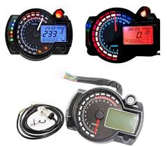 Universal Digital Motorcycle Speedometer – LED Odometer & Tachometer