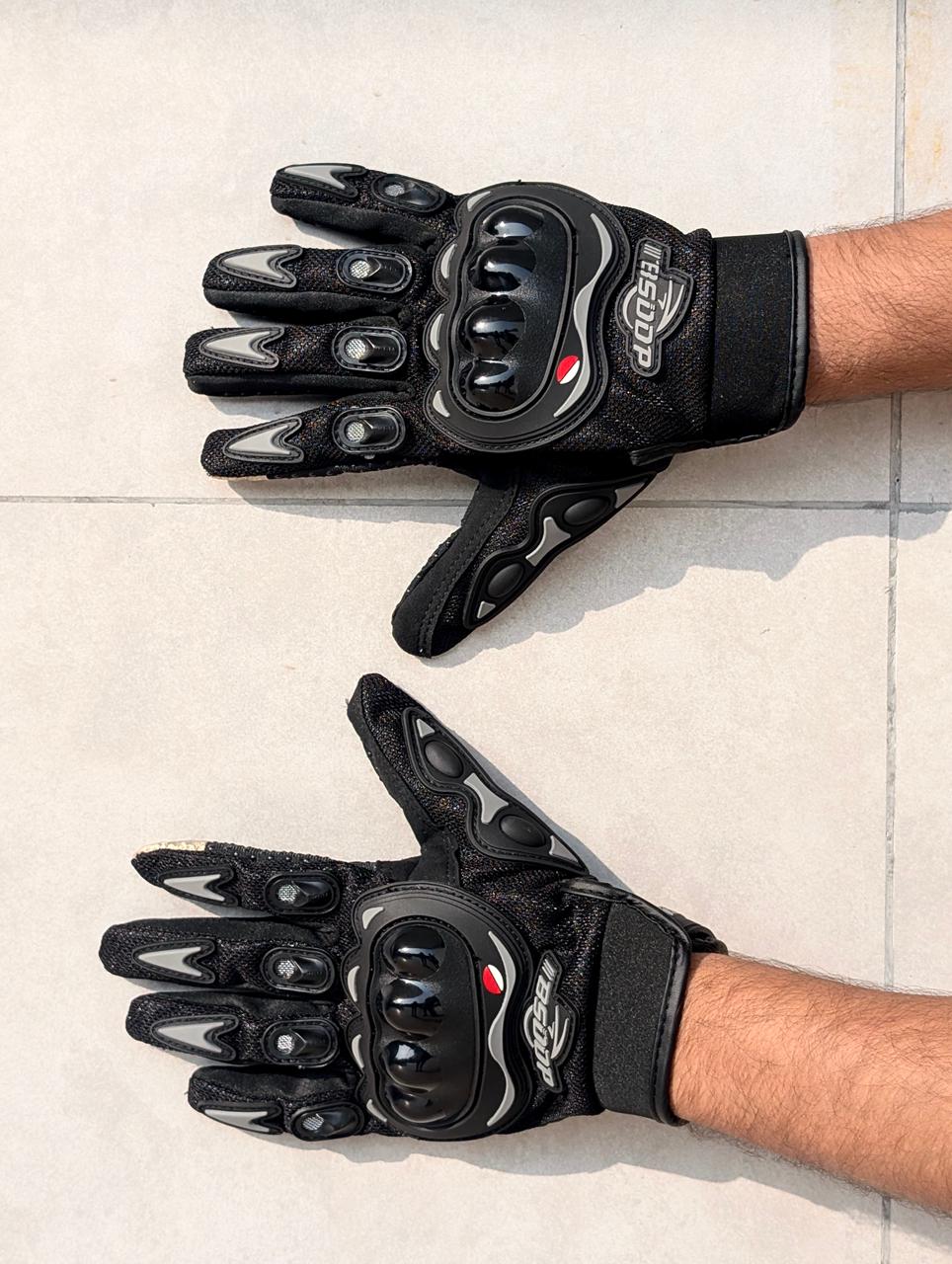 BSDDP Motorcycle Riding Gloves – Full Finger Protective Racing Gloves | Shockproof & Breathable Design