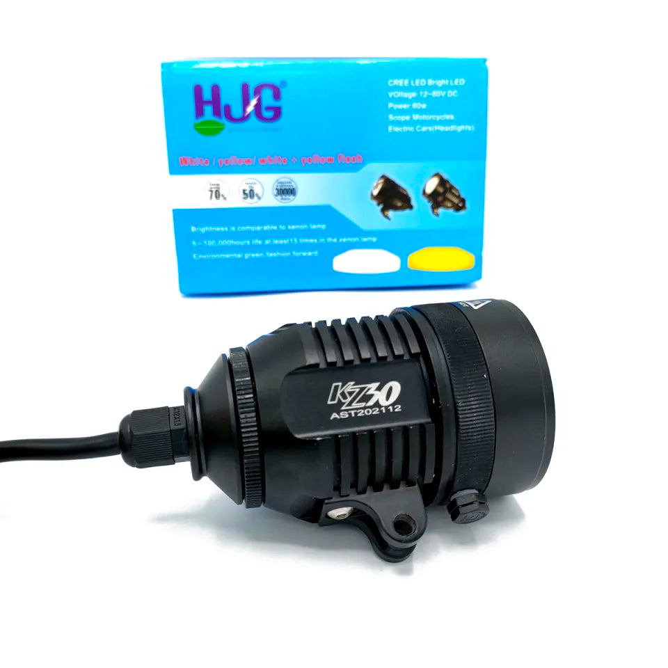 KENZO KZ-30 Zoom Adjustable LED Light | Universal Motorcycle & Car Projector Lamp