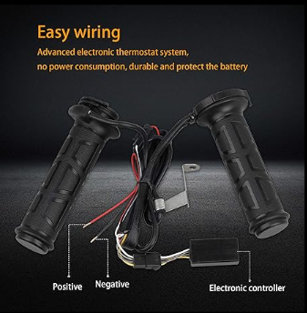 Motorcycle Heated Grips – Winter Heat Grip for Comfortable Warm Riding | Universal Fit