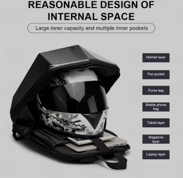 LAICOBEAR Carbon Fiber Riding Bag (Backpack) | Waterproof Motorcycle Backpack