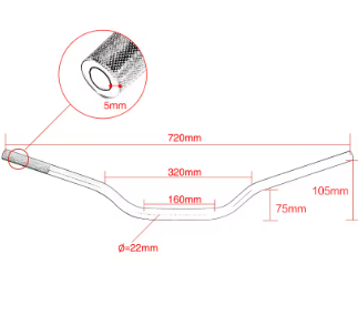 Rizoma Handle Fat Bar (28mm) – Premium Motorcycle Handlebar