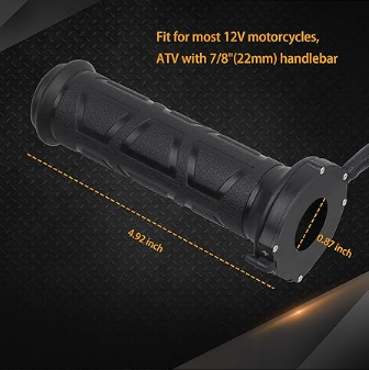 Motorcycle Heated Grips – Winter Heat Grip for Comfortable Warm Riding | Universal Fit