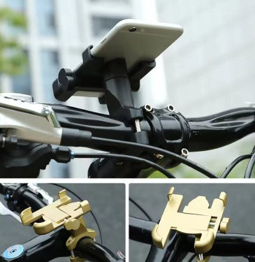 Aluminium Mobile Holder (MH-01) – Heavy-Duty Motorcycle Phone Stand with 360° Rotation