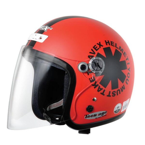 AVEX Open Face Motorcycle Helmet – Lightweight, DOT Approved (Made in Thailand)