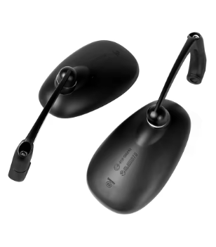 Retro Design Side View Mirrors – Aluminium Body (SM-12) | Classic Motorcycle Mirrors