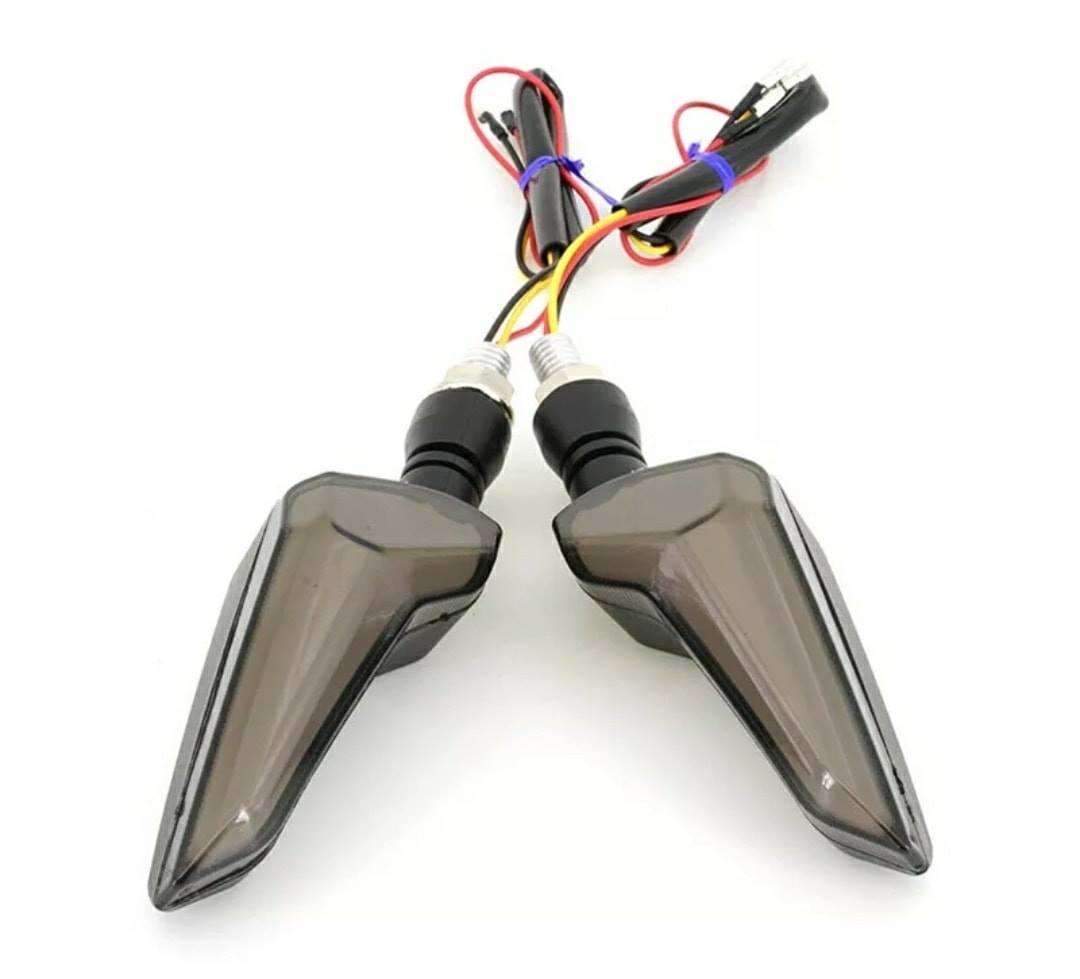 Smoke Lava L-Shape LED Turn Signals – Modern Sporty Car Lights