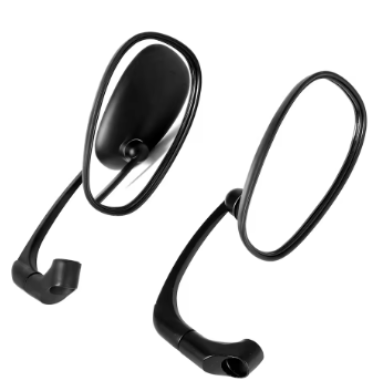 Retro Design Side View Mirrors – Aluminium Body (SM-12) | Classic Motorcycle Mirrors