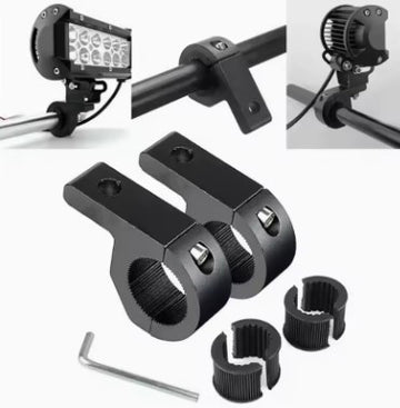 Handle Mount Bracket & Clamps – Universal Motorcycle Holder for Extra Lights & Gadget