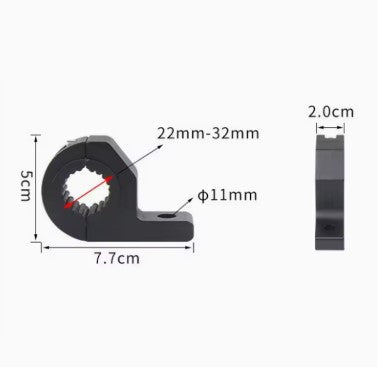 Handle Mount Bracket & Clamps – Universal Motorcycle Holder for Extra Lights & Gadget