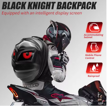 Turtle Shape LED Animation Riding Bag (RB-02) | Smart Backpack for Riders