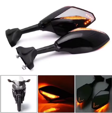 LED Side View Mirrors – Fairing Mount (SM-13) | Stylish & Functional Motorcycle Mirrors