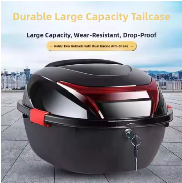 Motorcycle Tail Box – 30L Luggage Storage Case | Universal Fit & Waterproof Design