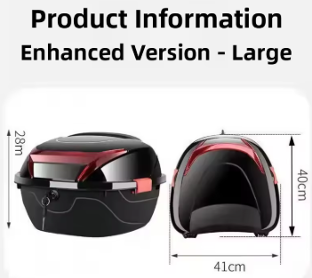 Motorcycle Tail Box – 30L Luggage Storage Case | Universal Fit & Waterproof Design