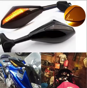 LED Side View Mirrors – Fairing Mount (SM-13) | Stylish & Functional Motorcycle Mirrors