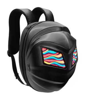 Turtle Shape LED Animation Riding Bag (RB-02) | Smart Backpack for Riders