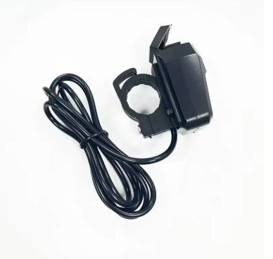 Waterproof Motorcycle Mobile Charger with Compass – Dual USB Power Adapter