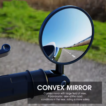 Bar End Folding Mirrors (SM-21) | Stylish & Adjustable Motorcycle Side Mirrors