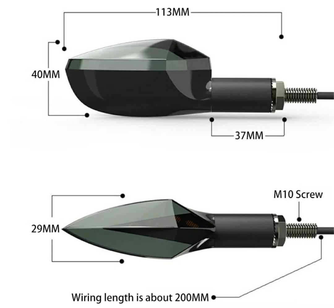 Smoke Lava Running Style LED Indicators – Modern Sporty Lights