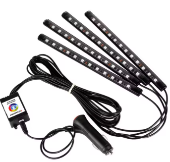 RGB Bluetooth Neon Strip Lights – Multicolor Flash LED Kit for Bikes & Cars