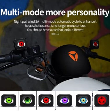 Devil Eyes Animated Light Screen – Universal LED Display for Scooty, Bike & Car