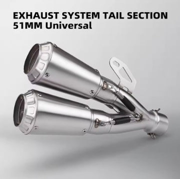 SC Project Dual Nose Exhaust (E-09) – High-Performance Racing Motorcycle Exhaust