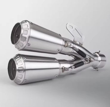 SC Project Dual Nose Exhaust (E-09) – High-Performance Racing Motorcycle Exhaust
