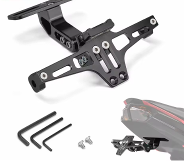 Aluminium Tail Tidy – Number Plate Mount Bracket Holder for Motorcycles