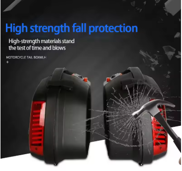 WANLIHAO Motorcycle Universal Side Boxes (20L) | Waterproof & Durable Storage Cases