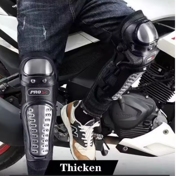 PROBIKER / PRO-X Stainless Steel Knee & Elbow Guards (SG-02) | Heavy-Duty Motorcycle Protection Gear
