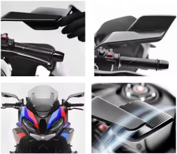 New Shape Wind Wings Side View Mirrors Metal Body (SM-33) – Universal Motorcycle Rear View Mirrors