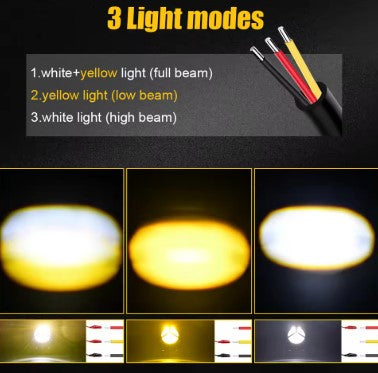 Mercedes Style Auxiliary Lights (EL-04) – Premium External LED for Motorcycles & Car