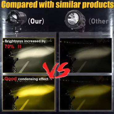 Mercedes Style Auxiliary Lights (EL-04) – Premium External LED for Motorcycles & Car