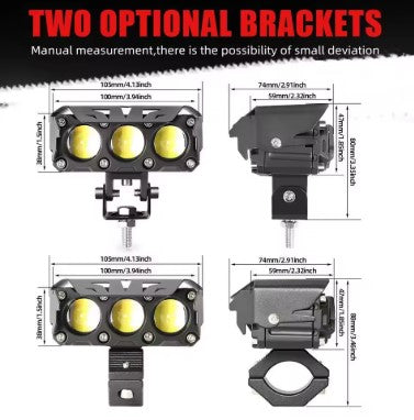 T3 Laser Mini Driving Light (EL-05) – Compact High-Brightness Auxiliary LED for Motorcycles