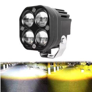 HJG 4 Lens LED Projector (EL-07) – High-Intensity Auxiliary Lights with Mounts for Motorcycles