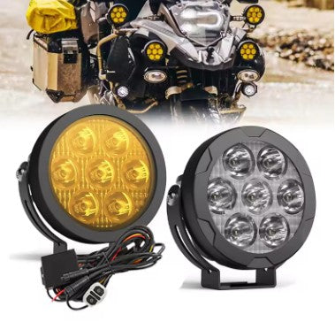 HJG 7 LED Auxiliary Lights (EL-08) – 140W High-Power External LED with Removable Lens