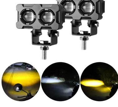S-20 Mini Dual Projector Driving Light (EL-11) – Compact High-Power Auxiliary LED for Motorcycles