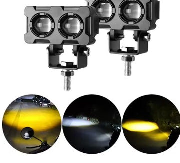 S-20 Mini Dual Projector Driving Light (EL-11) – Compact High-Power Auxiliary LED for Motorcycles