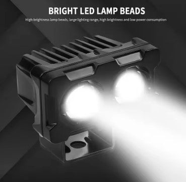 S-20 Mini Dual Projector Driving Light (EL-11) – Compact High-Power Auxiliary LED for Motorcycles