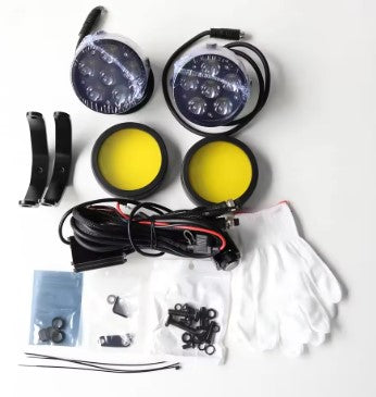 HJG 5 LED Auxiliary Lights (EL-14) – 140W High-Power External LED with Removable Lens