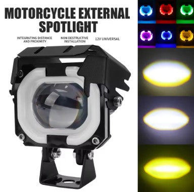 Mini Driving Light with DRL (EL-18) – Compact Dual-Mode Auxiliary LED for Motorcycles