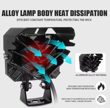 Mini Driving Light with DRL (EL-18) – Compact Dual-Mode Auxiliary LED for Motorcycles