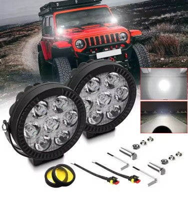 7 LED Motoflash Auxiliary Lights (EL-20) – 100W High-Power External LED with Removable Lens
