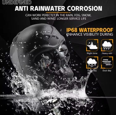 HJG Skull Light (EL-21) – External LED Auxiliary Light for Motorcycles & Cars