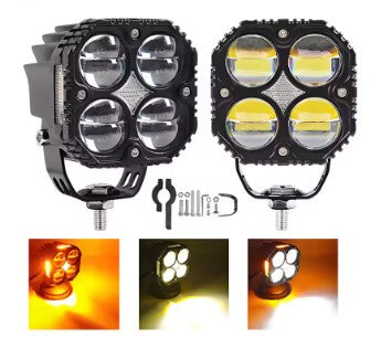 4 Lens Pro Auxiliary Lights (EL-25) – Quad Lens High-Power Motorcycle LED