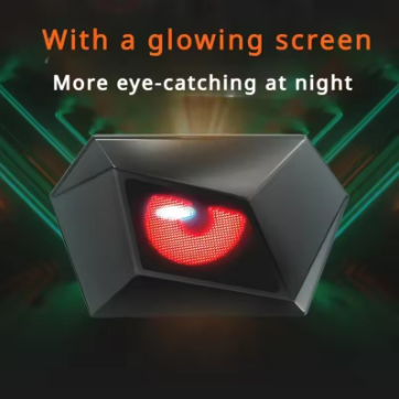 LED Eye Animation Shoulder Riding Bag (Cross Bag) | Smart Interactive Motorcycle Chest Bag