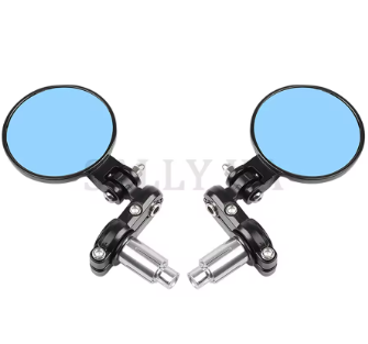 Bar End Folding Mirrors (SM-16) | Adjustable CNC Motorcycle Side Mirrors